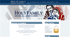 Desktop Screenshot of holyfamilymedical.com